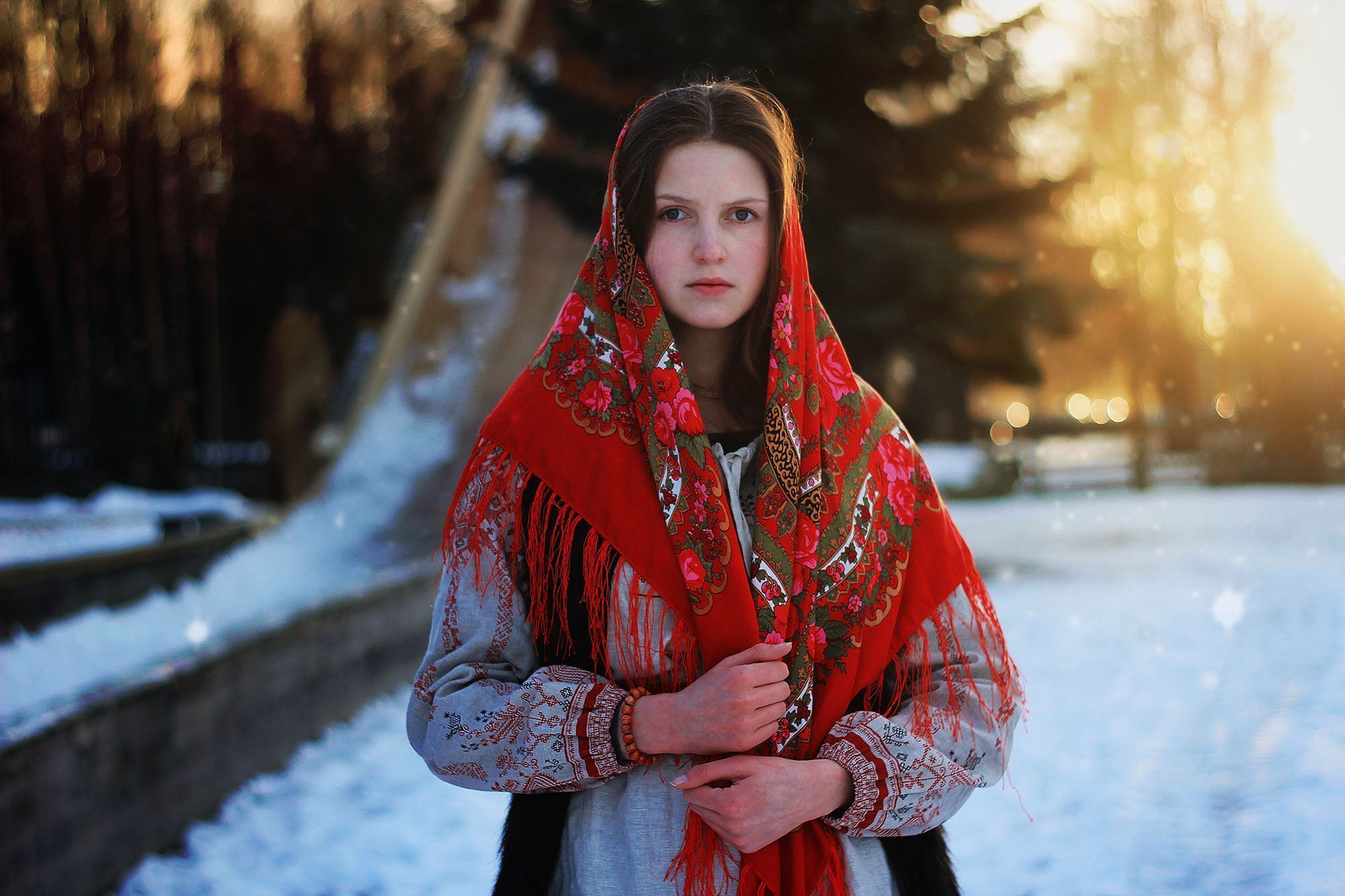 Girls in Slavic costumes in Lanus