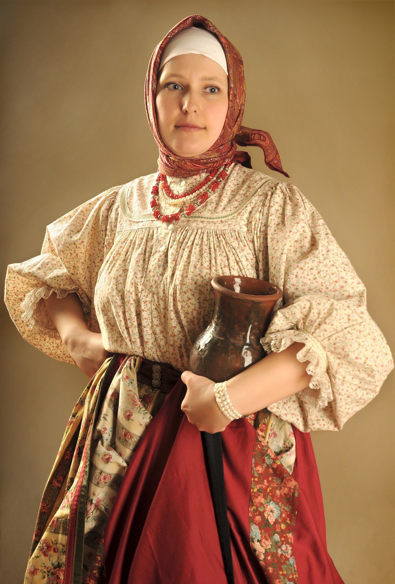 Girls in Slavic costumes in Lanus